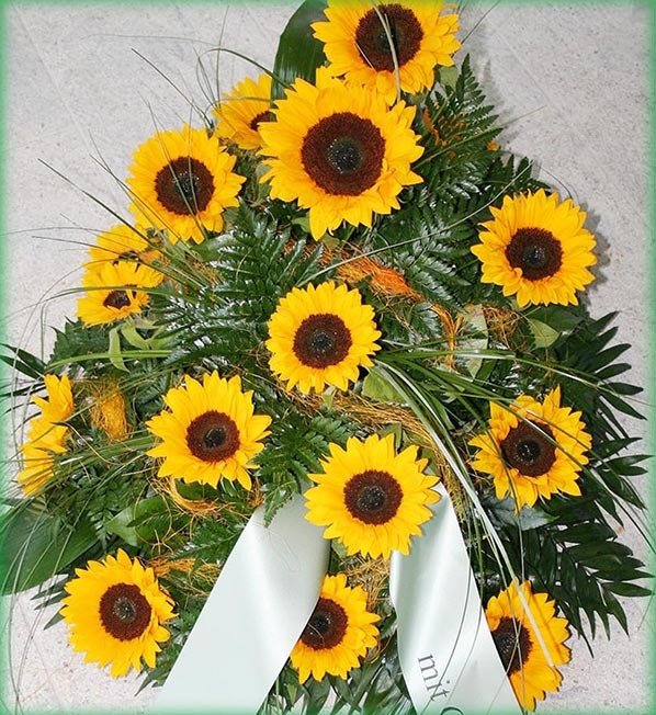 Sonnenblumen mit Grün - Bestellnr. G 309